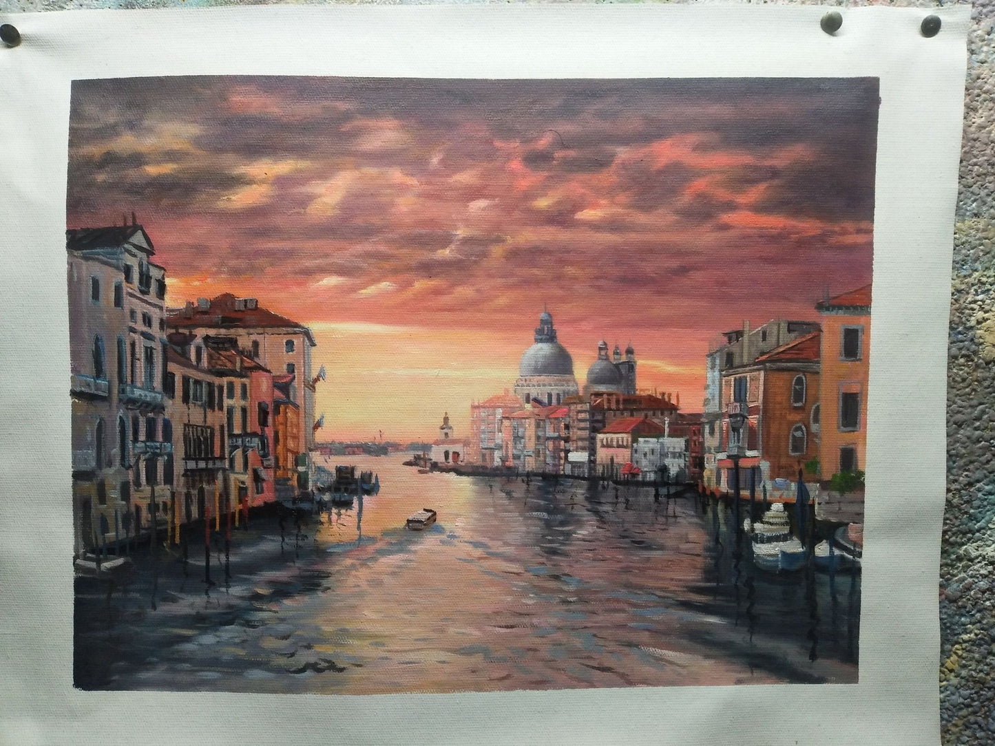 Golden Serenity Over the Canal