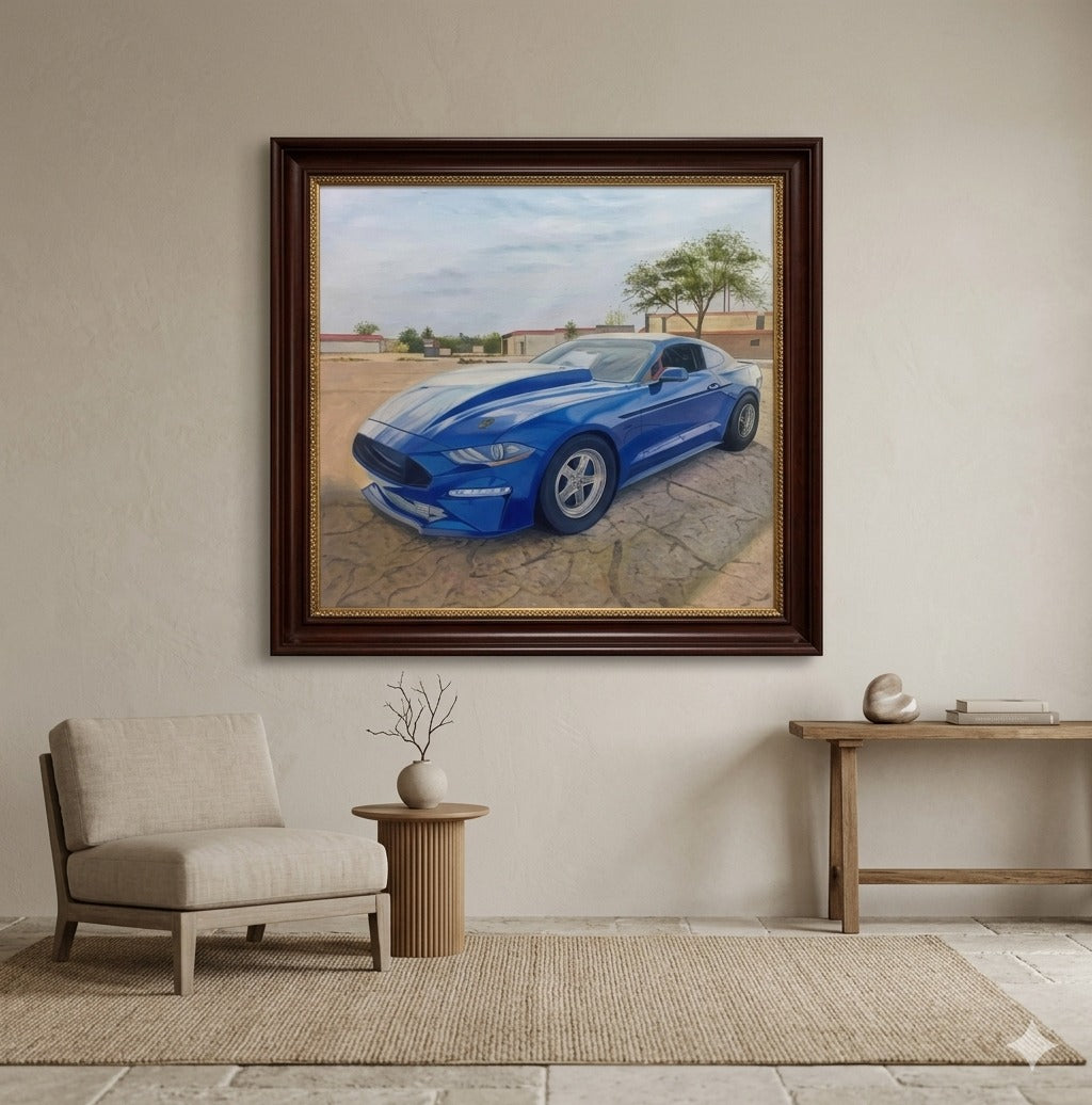 Blue Velocity: Modern Power in Stillness